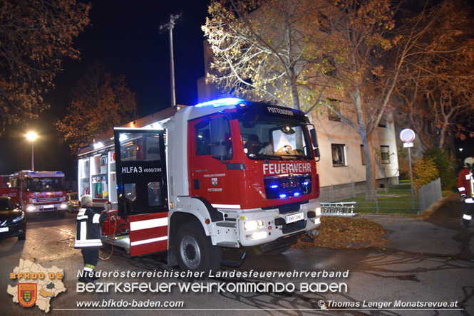 20211116 Wohnungsbrand in Mehrparteinenhaus in Pottendorf  Foto: © Thomas Lenger Monatsreveue.at 
