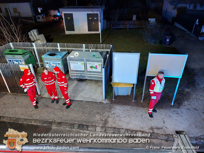 20211216 Nächtlicher Brand in einem Enzesfelder Fleischereibetrieb   Foto: © Freiwillige Feuerwehr Enzesfeld / Reinhard Wafrek 