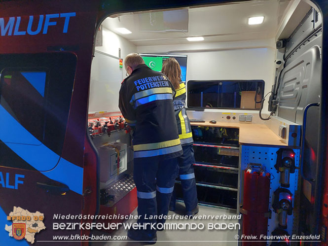 20211216 Nächtlicher Brand in einem Enzesfelder Fleischereibetrieb   Foto: © Freiwillige Feuerwehr Enzesfeld / Reinhard Wafrek 