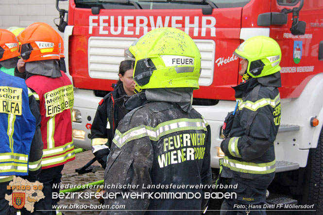 20211227 Wohnhausbrand in Traiskirchen Ortsteil Moellersdorf  Foto: Hans Dietl FF Moellersdorf