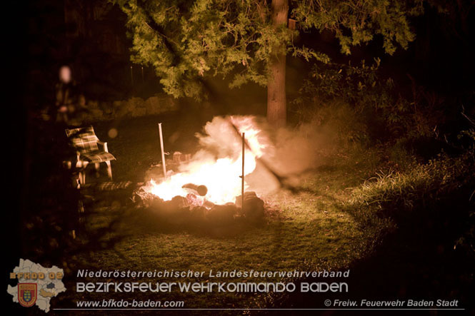 20211231 Kleinbrand in Baden  Foto: Freiwillige Feuerwehr Baden-Stadt / Stefan Schneider