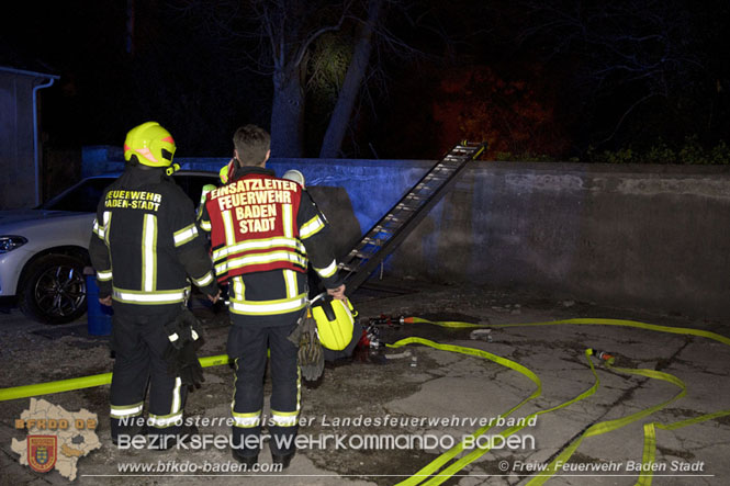 20211231 Kleinbrand in Baden  Foto: Freiwillige Feuerwehr Baden-Stadt / Stefan Schneider
