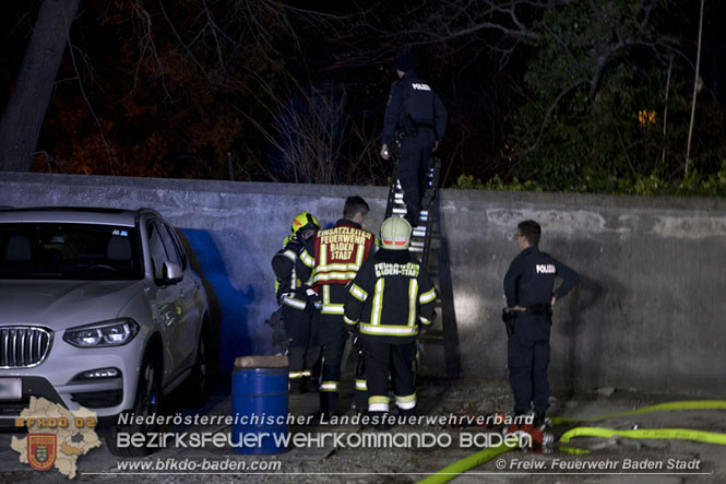20211231 Kleinbrand in Baden  Foto: Freiwillige Feuerwehr Baden-Stadt / Stefan Schneider