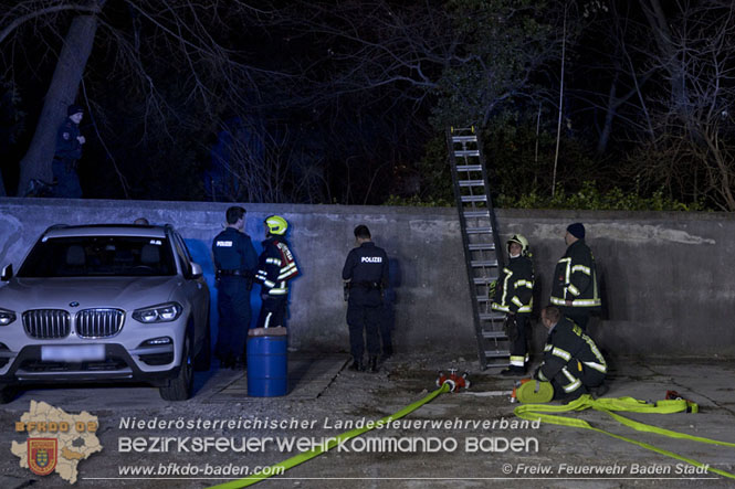 20211231 Kleinbrand in Baden  Foto: Freiwillige Feuerwehr Baden-Stadt / Stefan Schneider
