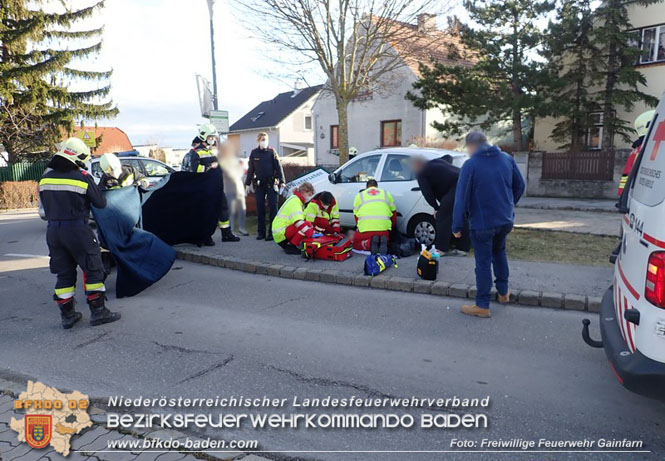 20220101 Zwei Einsaetze am Neujahrstag in Gainfarn  Foto: © Freiwillige Feuerwehr Gainfarn