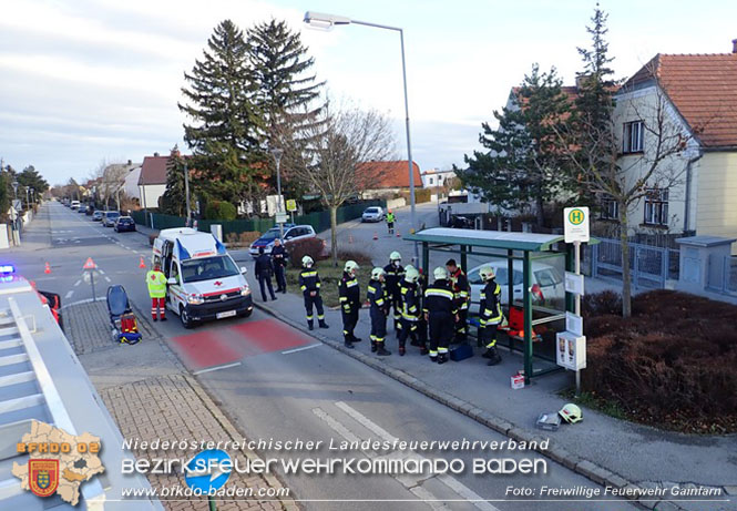 20220101 Zwei Einsaetze am Neujahrstag in Gainfarn  Foto: © Freiwillige Feuerwehr Gainfarn