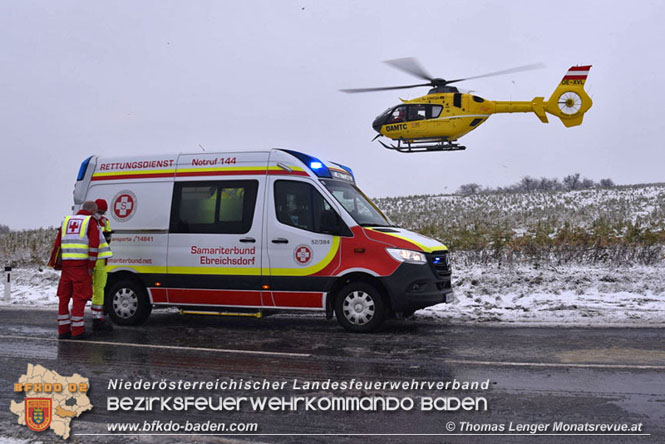 20220124 Verkehrsunfall mit Menschenrettung auf der L161 zwischen Reisenberg und Gramatneusiedl Foto: Thomas Lenger Monatsrevue.at 20220124 Verkehrsunfall mit Menschenrettung auf der L161 zwischen Reisenberg und Gramatneusiedl Foto: Thomas Lenger Monatsrevue.at