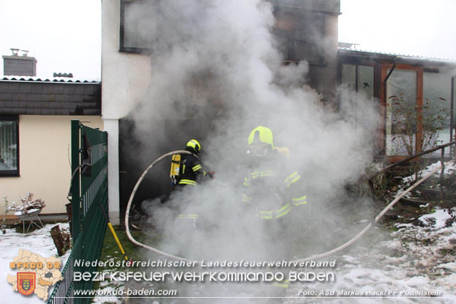 20220124 Wohnhausbrand in Berndorf - 3 Feuerwehren standen im Löscheinsatz   Foto: ASB Markus Hackl FF Pottenstein