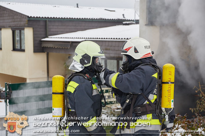 20220124 Wohnhausbrand in Berndorf - 3 Feuerwehren standen im Löscheinsatz   Foto: © Bernd Taxberger BFK Baden