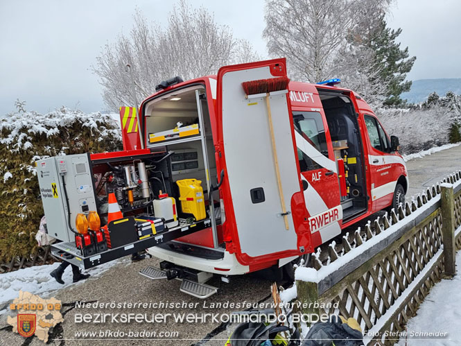 20220124 Wohnhausbrand in Berndorf - 3 Feuerwehren standen im Löscheinsatz   Foto: Stefan Schneider BFK Baden
