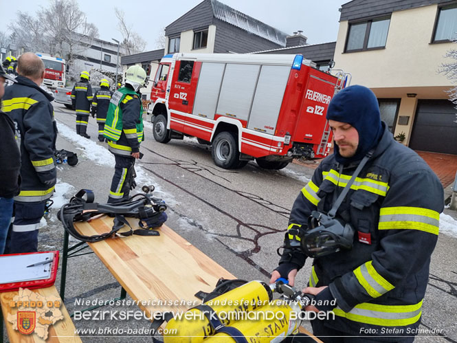 20220124 Wohnhausbrand in Berndorf - 3 Feuerwehren standen im Löscheinsatz   Foto: Stefan Schneider BFK Baden