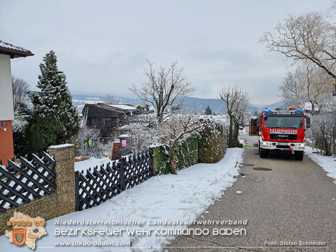 20220124 Wohnhausbrand in Berndorf - 3 Feuerwehren standen im Löscheinsatz   Foto: Stefan Schneider BFK Baden
