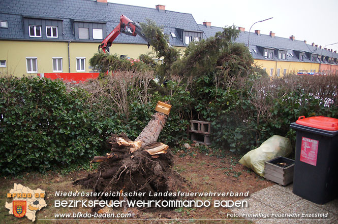 20220129 Sturmtief Nadine über Enzesfeld  Foto: Reinhard Wafrek Freiwillige Feuerwehr Enzesfeld