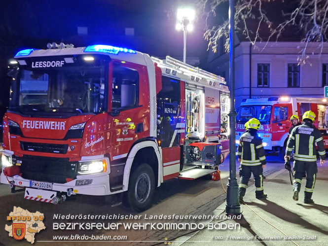 20220213 Brand in einem Badener Seniorenwohnhaus Foto: Freiwillige Feuerwehr Baden-Stadt 20220213 Brand in einem Badener Seniorenwohnhaus Foto: Freiwillige Feuerwehr Baden-Stadt