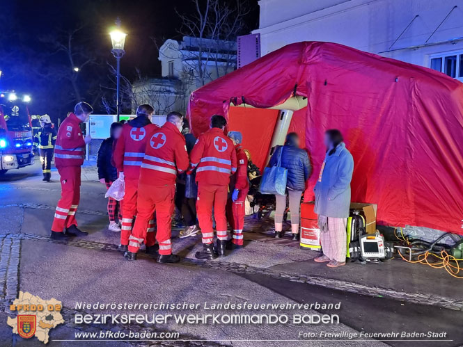 20220213 Brand in einem Badener Seniorenwohnhaus Foto: Freiwillige Feuerwehr Baden-Stadt 20220213 Brand in einem Badener Seniorenwohnhaus Foto: Freiwillige Feuerwehr Baden-Stadt