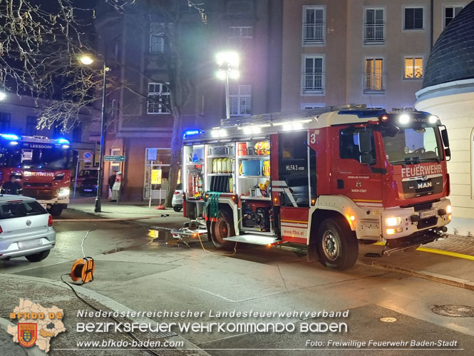 20220213 Brand in einem Badener Seniorenwohnhaus Foto: Freiwillige Feuerwehr Baden-Stadt 20220213 Brand in einem Badener Seniorenwohnhaus Foto: Freiwillige Feuerwehr Baden-Stadt