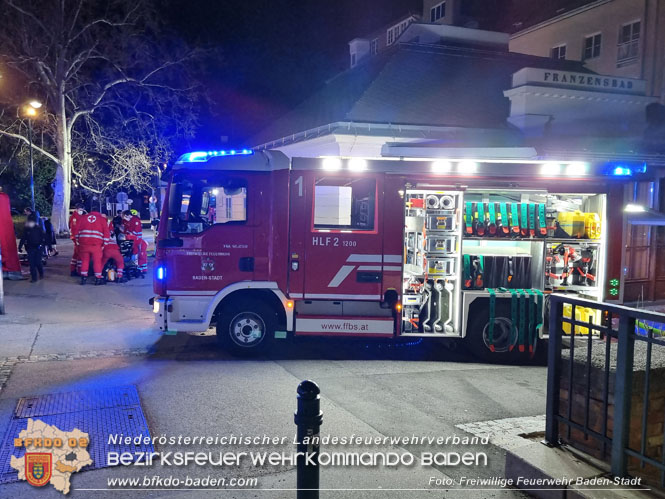 20220213 Brand in einem Badener Seniorenwohnhaus Foto: Freiwillige Feuerwehr Baden-Stadt 20220213 Brand in einem Badener Seniorenwohnhaus Foto: Freiwillige Feuerwehr Baden-Stadt