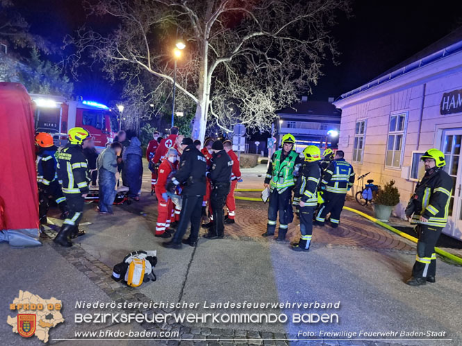 20220213 Brand in einem Badener Seniorenwohnhaus Foto: Freiwillige Feuerwehr Baden-Stadt 20220213 Brand in einem Badener Seniorenwohnhaus Foto: Freiwillige Feuerwehr Baden-Stadt