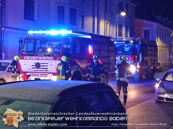 20220213 Brand in einem Badener Seniorenwohnhaus Foto: Freiwillige Feuerwehr Baden-Stadt 20220213 Brand in einem Badener Seniorenwohnhaus Foto: Freiwillige Feuerwehr Baden-Stadt