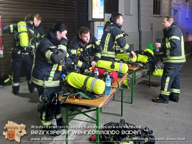 20220213 Brand in einem Badener Seniorenwohnhaus Foto: Freiwillige Feuerwehr Baden-Stadt 20220213 Brand in einem Badener Seniorenwohnhaus Foto: Freiwillige Feuerwehr Baden-Stadt