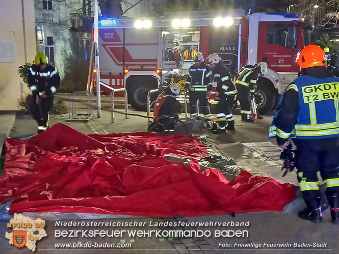 20220213 Brand in einem Badener Seniorenwohnhaus Foto: Freiwillige Feuerwehr Baden-Stadt 20220213 Brand in einem Badener Seniorenwohnhaus Foto: Freiwillige Feuerwehr Baden-Stadt