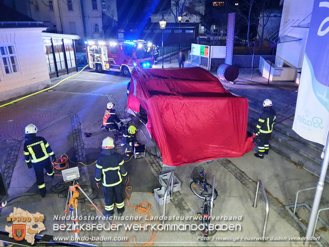 20220213 Brand in einem Badener Seniorenwohnhaus Foto: Freiwillige Feuerwehr Baden Weikersdorf 20220213 Brand in einem Badener Seniorenwohnhaus Foto: Freiwillige Feuerwehr Baden Weikersdorf