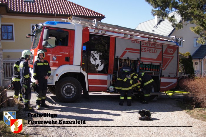 20220313 Flurbrand im Ortsgebiet von Enzesfeld   Foto: Freiwillige Feuerwehr Enzesfeld