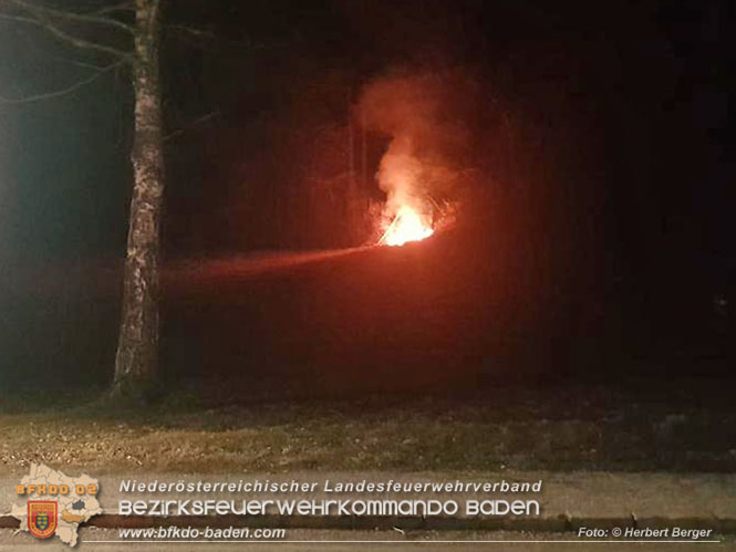 20220324 Brand in Waldnähe in Groisbach bei Alland  Foto: Herbert Berger