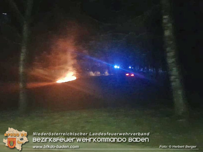 20220324 Brand in Waldnähe in Groisbach bei Alland  Foto: Herbert Berger