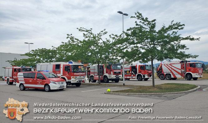 20220726 Ladung von Altpapiersammelfahrzeug geriet in Brand in Baden Ortsteil Leesdorf Foto: Stefan Wagner / Freiwillige Feuerwehr Baden-Leesdorf 20220726 Ladung von Altpapiersammelfahrzeug geriet in Brand in Baden Ortsteil Leesdorf Foto: Stefan Wagner / Freiwillige Feuerwehr Baden-Leesdorf
