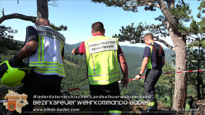 20220816 Waldbrand "Steinwand" Furth a.d.Triesting Foto: Stefan Schneider BFKDO BADEN 20220816 Waldbrand "Steinwand" Furth a.d.Triesting Foto: Stefan Schneider BFKDO BADEN
