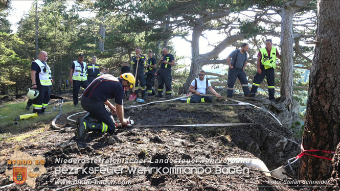 20220816 Waldbrand "Steinwand" Furth a.d.Triesting Foto: Stefan Schneider BFKDO BADEN 20220816 Waldbrand "Steinwand" Furth a.d.Triesting Foto: Stefan Schneider BFKDO BADEN