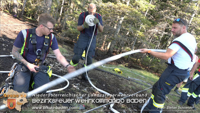 20220816 Waldbrand "Steinwand" Furth a.d.Triesting Foto: Stefan Schneider BFKDO BADEN 20220816 Waldbrand "Steinwand" Furth a.d.Triesting Foto: Stefan Schneider BFKDO BADEN