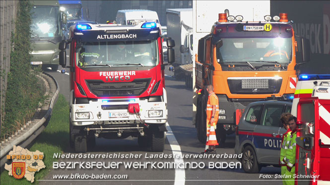 20220817 LKW Brand auf der A21 Höhe Klausen-Leopoldsdorf Foto: Stefan Schneider BFKDO BADEN 20220817 LKW Brand auf der A21 Höhe Klausen-Leopoldsdorf Foto: Stefan Schneider BFKDO BADEN