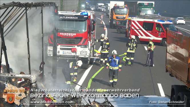 20220817 LKW Brand auf der A21 Höhe Klausen-Leopoldsdorf Foto: Stefan Schneider BFKDO BADEN 20220817 LKW Brand auf der A21 Höhe Klausen-Leopoldsdorf Foto: Stefan Schneider BFKDO BADEN