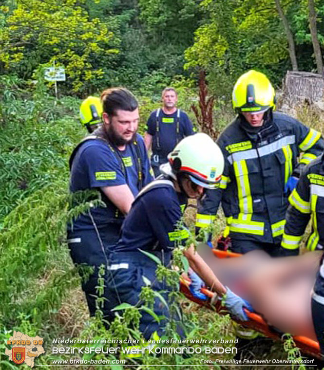 20220817 Zeitkritische Menschenrettung aus Gewaesser in Oberwaltersdorf  Foto: Freiwillige Feuerwehr Oberwaltersdorf