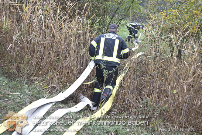 20221015 Fischbestand in Gefahr - Feuerwehr pumpt über 3 Millionen Liter Wasser Foto: Stefan Schneider BFKDO BADEN 20221015 Fischbestand in Gefahr - Feuerwehr pumpt über 3 Millionen Liter Wasser Foto: Stefan Schneider BFKDO BADEN