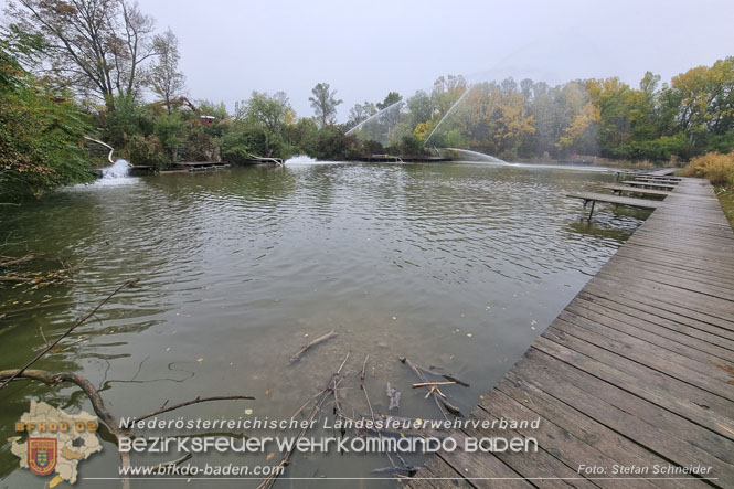 20221015 Fischbestand in Gefahr - Feuerwehr pumpt über 3 Millionen Liter Wasser Foto: Stefan Schneider BFKDO BADEN 20221015 Fischbestand in Gefahr - Feuerwehr pumpt über 3 Millionen Liter Wasser Foto: Stefan Schneider BFKDO BADEN