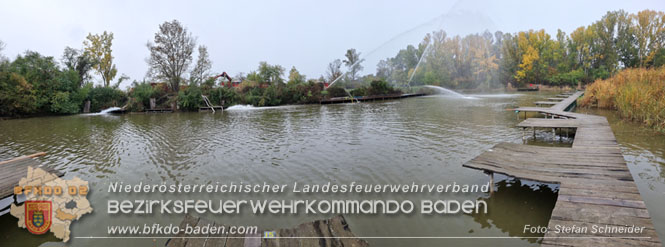 20221015 Fischbestand in Gefahr - Feuerwehr pumpt über 3 Millionen Liter Wasser Foto: Stefan Schneider BFKDO BADEN 20221015 Fischbestand in Gefahr - Feuerwehr pumpt über 3 Millionen Liter Wasser Foto: Stefan Schneider BFKDO BADEN