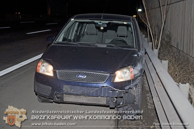 20221120 Verkehrsunfall auf der A2 bei Baden RFB Süd  Foto: Stefan Schneider BFKDO BADEN