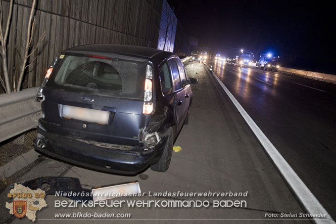 20221120 Verkehrsunfall auf der A2 bei Baden RFB Süd  Foto: Stefan Schneider BFKDO BADEN