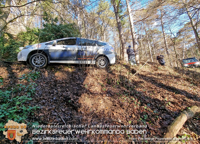 20221224 Déjà-vu im Badener Kurpark - neuerlich Pkw auf Waldweg! Foto: Freiwillige Feuerwehr Baden-Stadt / Stefan Schneider 20221224 Déjà-vu im Badener Kurpark - neuerlich Pkw auf Waldweg! Foto: Freiwillige Feuerwehr Baden-Stadt / Stefan Schneider