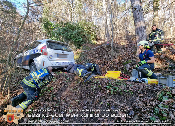20221224 Déjà-vu im Badener Kurpark - neuerlich Pkw auf Waldweg! Foto: Freiwillige Feuerwehr Baden-Stadt / Stefan Schneider 20221224 Déjà-vu im Badener Kurpark - neuerlich Pkw auf Waldweg! Foto: Freiwillige Feuerwehr Baden-Stadt / Stefan Schneider