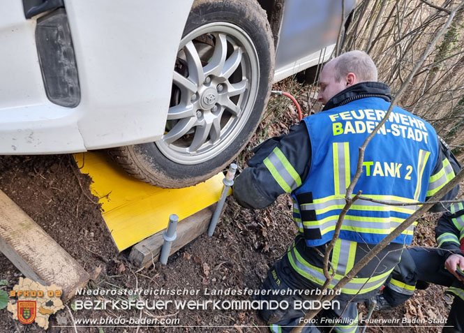 20221224 Déjà-vu im Badener Kurpark - neuerlich Pkw auf Waldweg! Foto: Freiwillige Feuerwehr Baden-Stadt / Stefan Schneider 20221224 Déjà-vu im Badener Kurpark - neuerlich Pkw auf Waldweg! Foto: Freiwillige Feuerwehr Baden-Stadt / Stefan Schneider