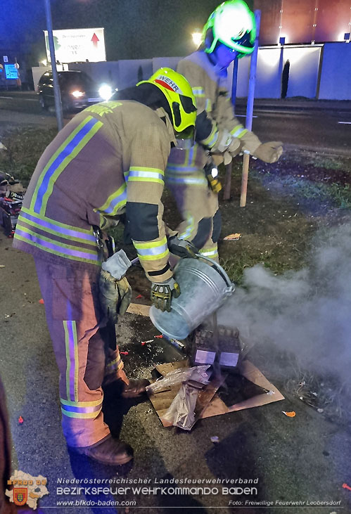 20230101 Kleinbrand in Leoberdorf  Foto: Freiwillige Feuerwehr Leobersdorf
