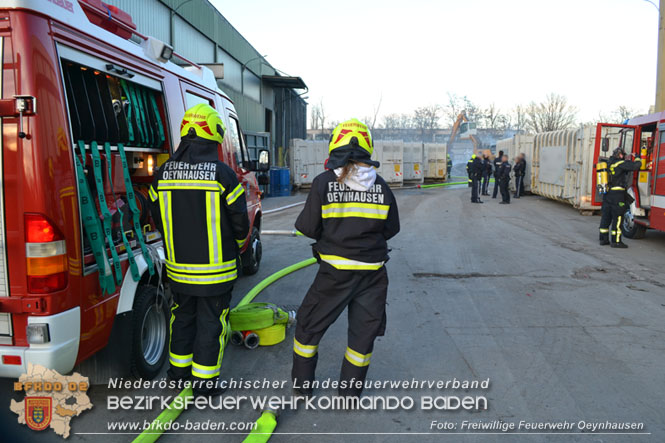 20230107 Brand bei einem Entsorgungsunternehmen   Foto: Freiwillige Feuerwehr Oeynhausen