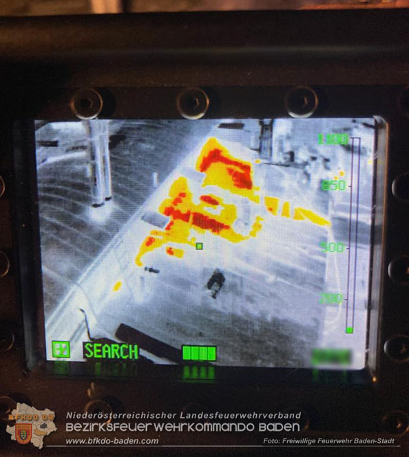 20230129 Brand in einem Traiskirchner Gewerbebetrieb Foto: Freiwillige Feuerwehr Baden-Stadt