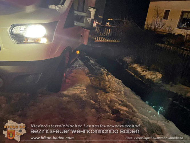 20230202 Klein-LKW Bergung in Groisbach  Foto: Freiwillige Feuerwehr Groisbach