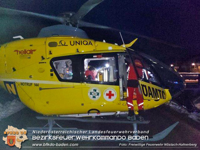 20230202 Personenrettung nach Arbeitsunfall in Nöstach/Hafnerberg   Foto: Freiwillige Feuerwehr Nöstach/Hafnerberg