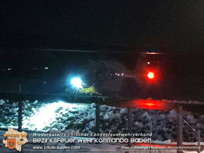 20230202 Personenrettung nach Arbeitsunfall in Nöstach/Hafnerberg   Foto: Freiwillige Feuerwehr Nöstach/Hafnerberg
